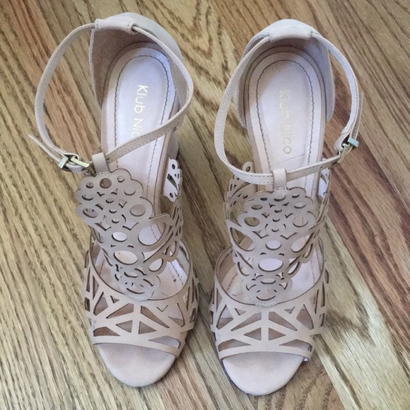 Anthropologie Shoes - Klub Nico Madrid laser cut sandals size 8